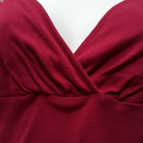 Victoria's Secret V Neck Shirt with Sheer Sleeves - Picture 5 of 8